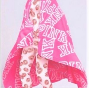 VS Pink Plush Signature Blanket 50x60